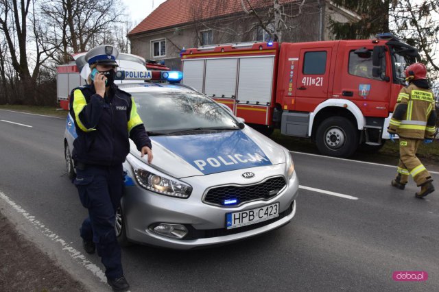 Wypadek na drodze Dzierżoniów - Świdnica