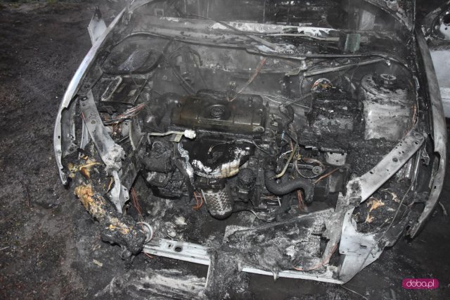 Pożar samochodu w Bielawie