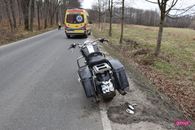 Wypadek motocyklisty w Jodłowniku