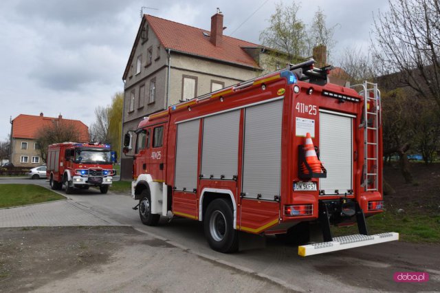 Straż pożarna wezwana do pożaru budynku wielorodzinnego w Piławie Górnej