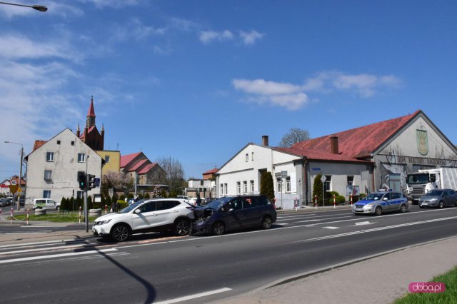 Zderzenie citroena z nissanem w Łagiewnikach