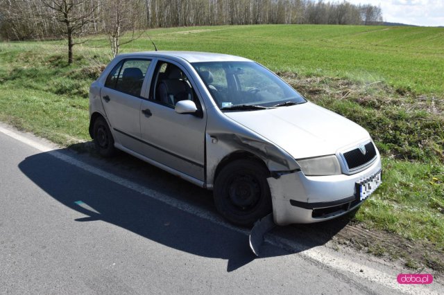 Zderzenie skody z renault 