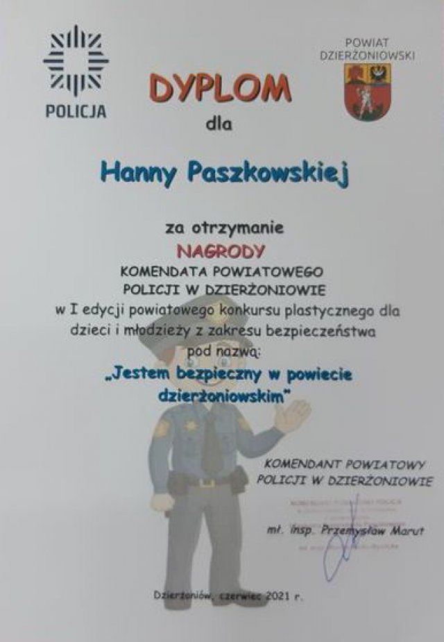 Finał konkursu „Jestem bezpieczny w powiecie dzierżoniowskim”