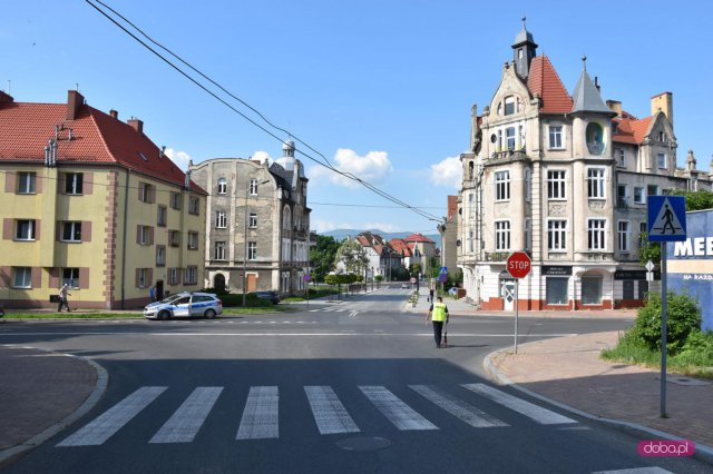 Wypadek z udziałem rowerzysty w Dzierżoniowie