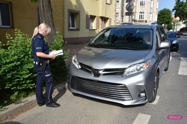 Wypadek z udziałem rowerzysty w Dzierżoniowie