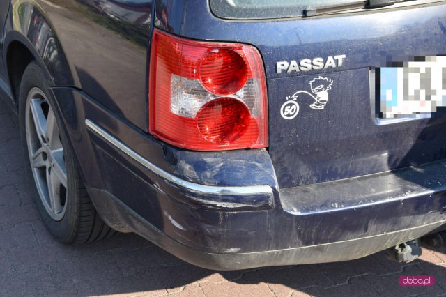 Zderzenie pojazdów na parkingu Lidla