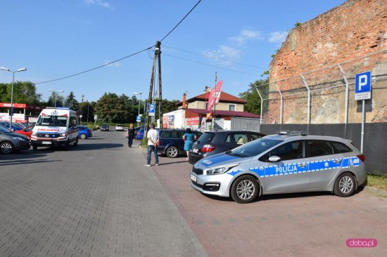 Zderzenie pojazdów na parkingu Lidla