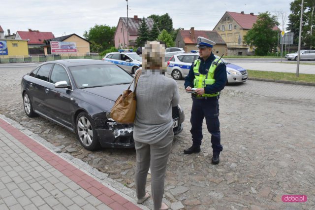 Zderzenie audi ze skodą w Łagiewnikach