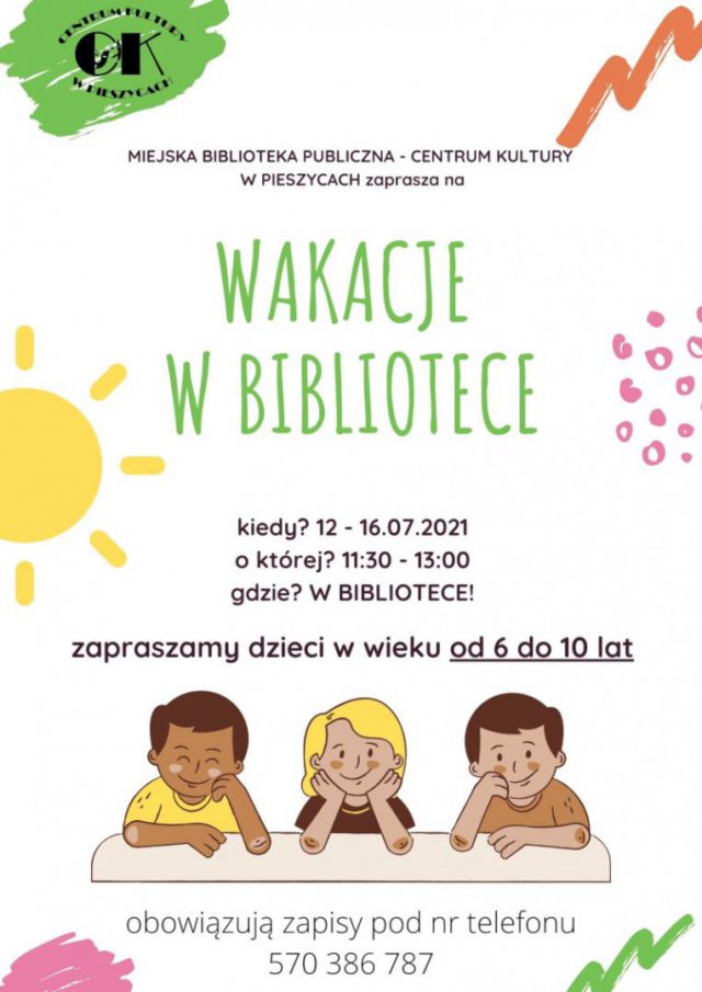 Gmina Pieszyce: oferta wakacyjna dla dzieci