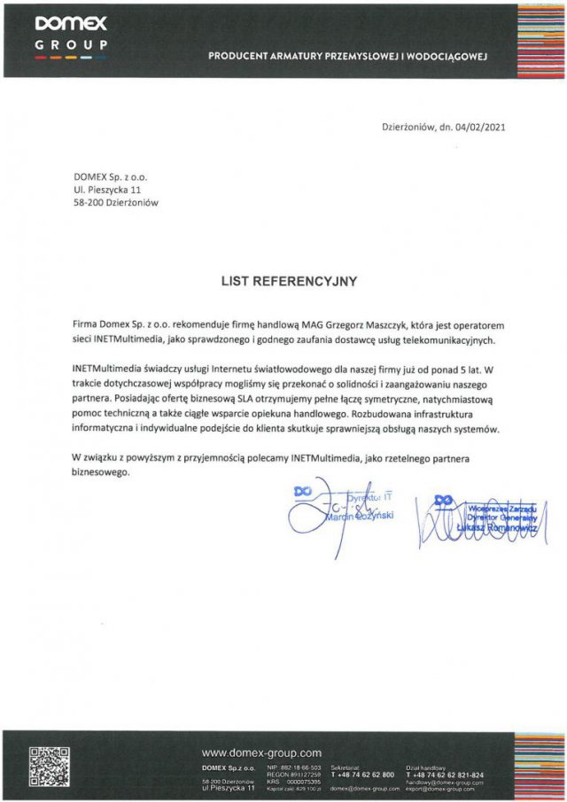 Najlepsze łącze Światłowodowe w powiecie dzierżoniowskim od INETMULTIMEDIA