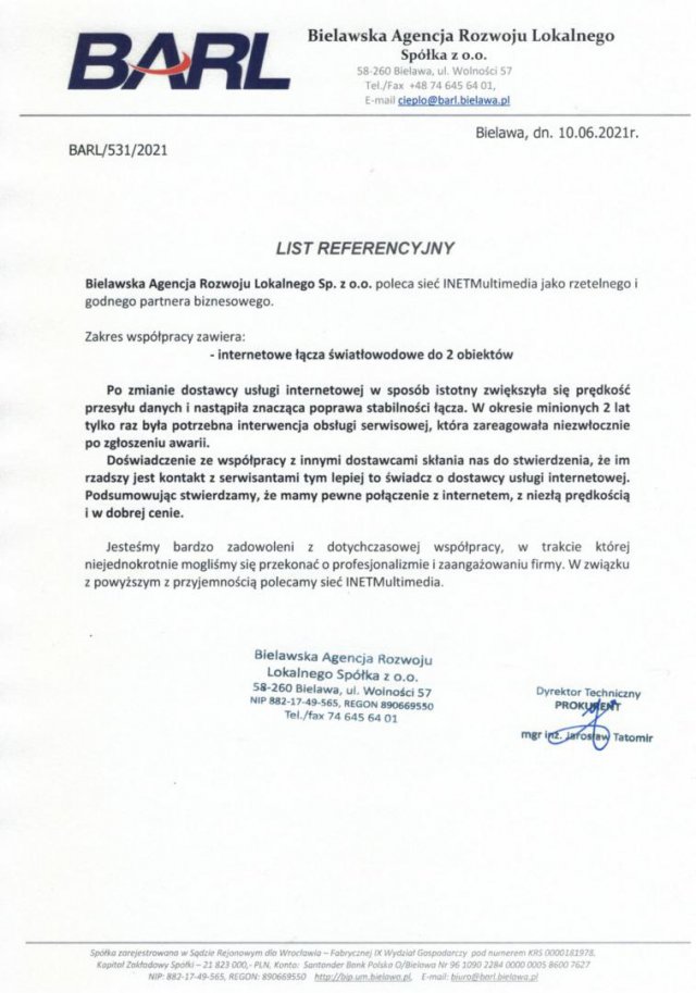 Najlepsze łącze Światłowodowe w powiecie dzierżoniowskim od INETMULTIMEDIA