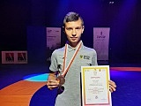 Karol Kurbiel zdobywa brązowy medal Ogólnopolskiej Olimpiady Młodzieży w zapasach