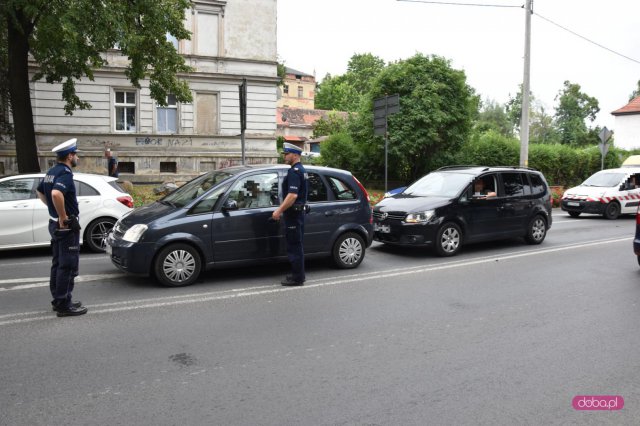 Zdarzenie drogowe na Kościuszki w Dzierżoniowie
