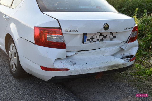 Zderzenie trzech pojazdów na ósemce