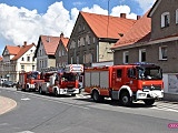 Straż pożarna na ulicy Wolności w Bielawie