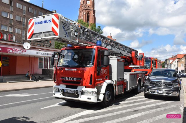 Straż pożarna na ulicy Wolności w Bielawie