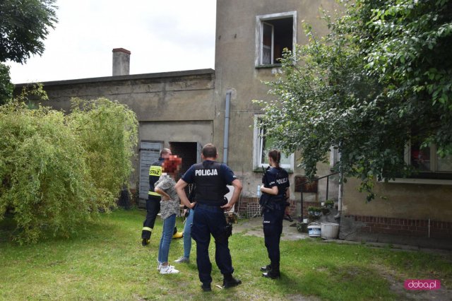 Pożar w budynku mieszkalnym w Piławie Górnej