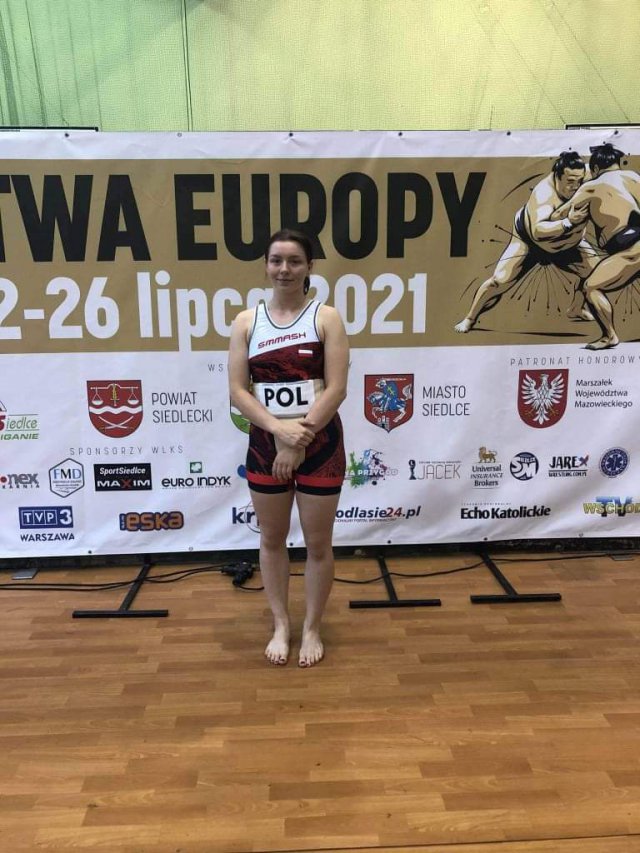 Weronika Smaczyńska zdobywa brązowy medal mistrzostw Europy w sumo