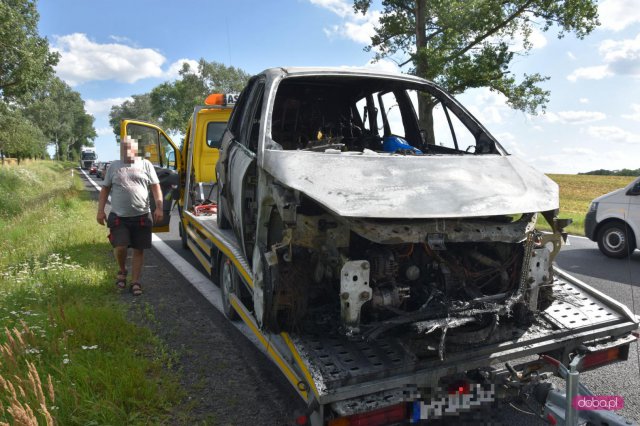 Pożar samochodu na ósemce