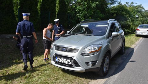 Zderzenie volkswagena z fordem w Bielawie