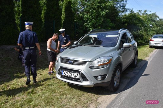 Zderzenie volkswagena z fordem w Bielawie