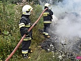 Pożar pomiędzy Dzierżoniowem a Pieszycami