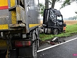 Ciężarówka wypadła z drogi Strzelin - Łagiewniki 