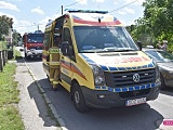 Służby ratunkowe na ul. Bankowej w Bielawie