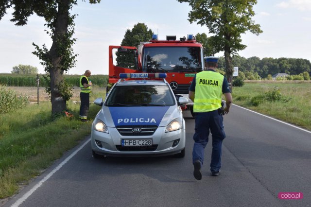 Zderzenie trzech pojazdów na drodze Dzierżoniów - Świdnica 