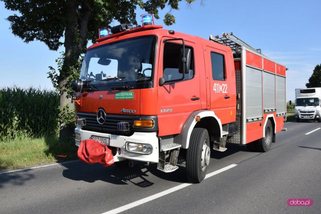 Zderzenie trzech pojazdów na drodze Dzierżoniów - Świdnica 