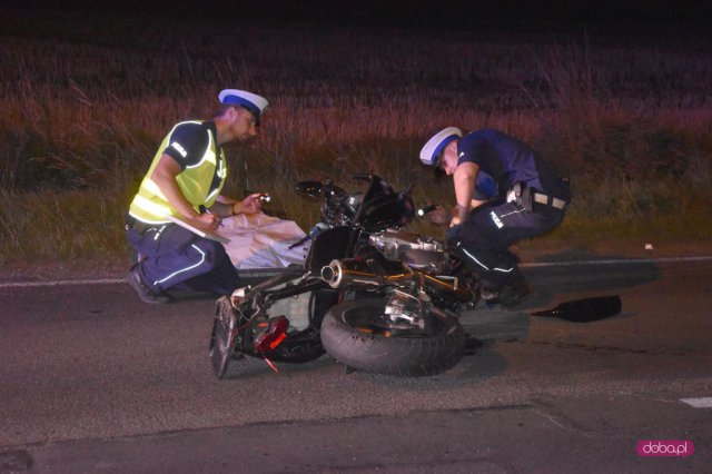 Śmiertelny wypadek motocyklisty!