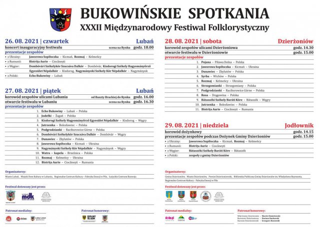 Bukowińskie Spotkania i dożynki gminy wiejskiej Dzierżoniów
