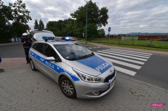 Kolizja bmw i audi w Dzierżoniowie