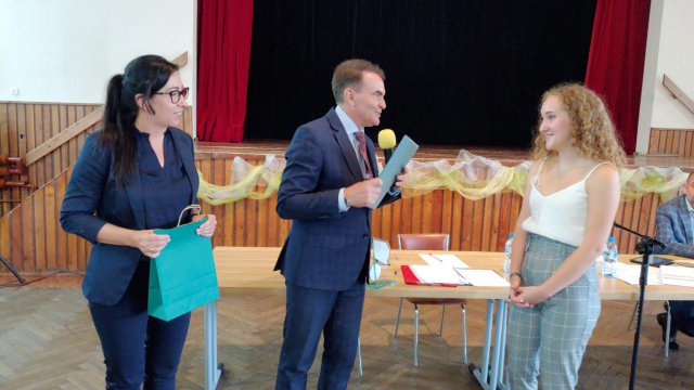 Julia Kruk na Sesji Rady Gminy Łagiewniki