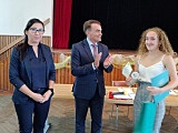 Julia Kruk na Sesji Rady Gminy Łagiewniki