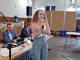 Julia Kruk na Sesji Rady Gminy Łagiewniki