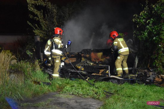 Pożar na Brzegowej w Dzierżoniowie