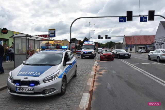 Zderzenie trzech aut w Łagiewnikach