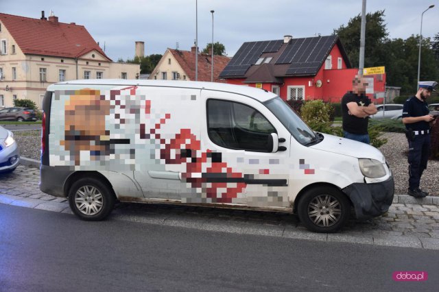Kolizja na Rondzie Bieltexu w Bielawie