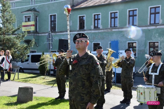 Odsłonięcie pomnika rotmistrza W. Pileckiego w Łagiewnikach