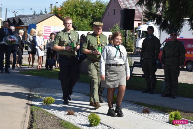 Odsłonięcie pomnika rotmistrza W. Pileckiego w Łagiewnikach