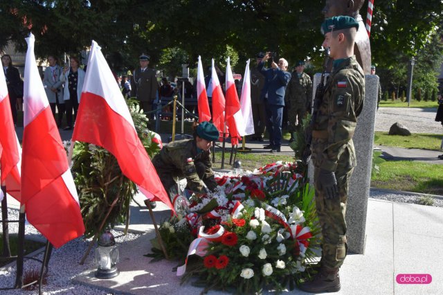 Odsłonięcie pomnika rotmistrza W. Pileckiego w Łagiewnikach