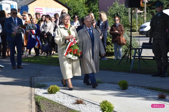 Odsłonięcie pomnika rotmistrza W. Pileckiego w Łagiewnikach