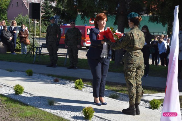Odsłonięcie pomnika rotmistrza W. Pileckiego w Łagiewnikach