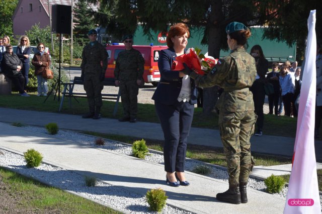 Odsłonięcie pomnika rotmistrza W. Pileckiego w Łagiewnikach