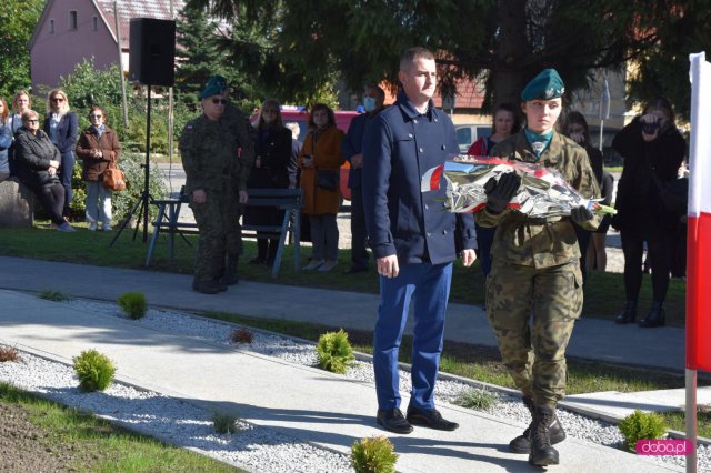 Odsłonięcie pomnika rotmistrza W. Pileckiego w Łagiewnikach