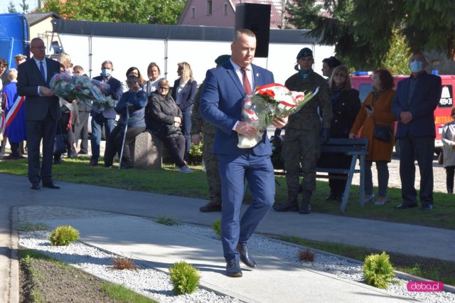 Odsłonięcie pomnika rotmistrza W. Pileckiego w Łagiewnikach