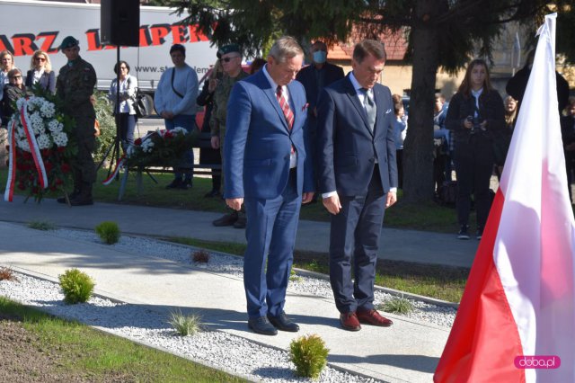 Odsłonięcie pomnika rotmistrza W. Pileckiego w Łagiewnikach