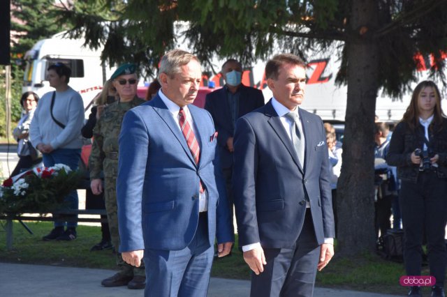 Odsłonięcie pomnika rotmistrza W. Pileckiego w Łagiewnikach