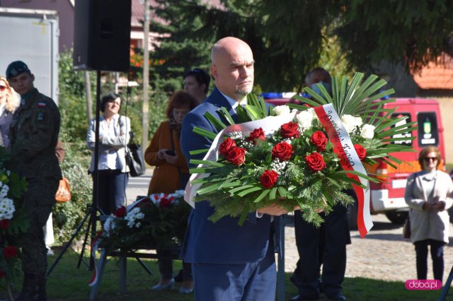 Odsłonięcie pomnika rotmistrza W. Pileckiego w Łagiewnikach